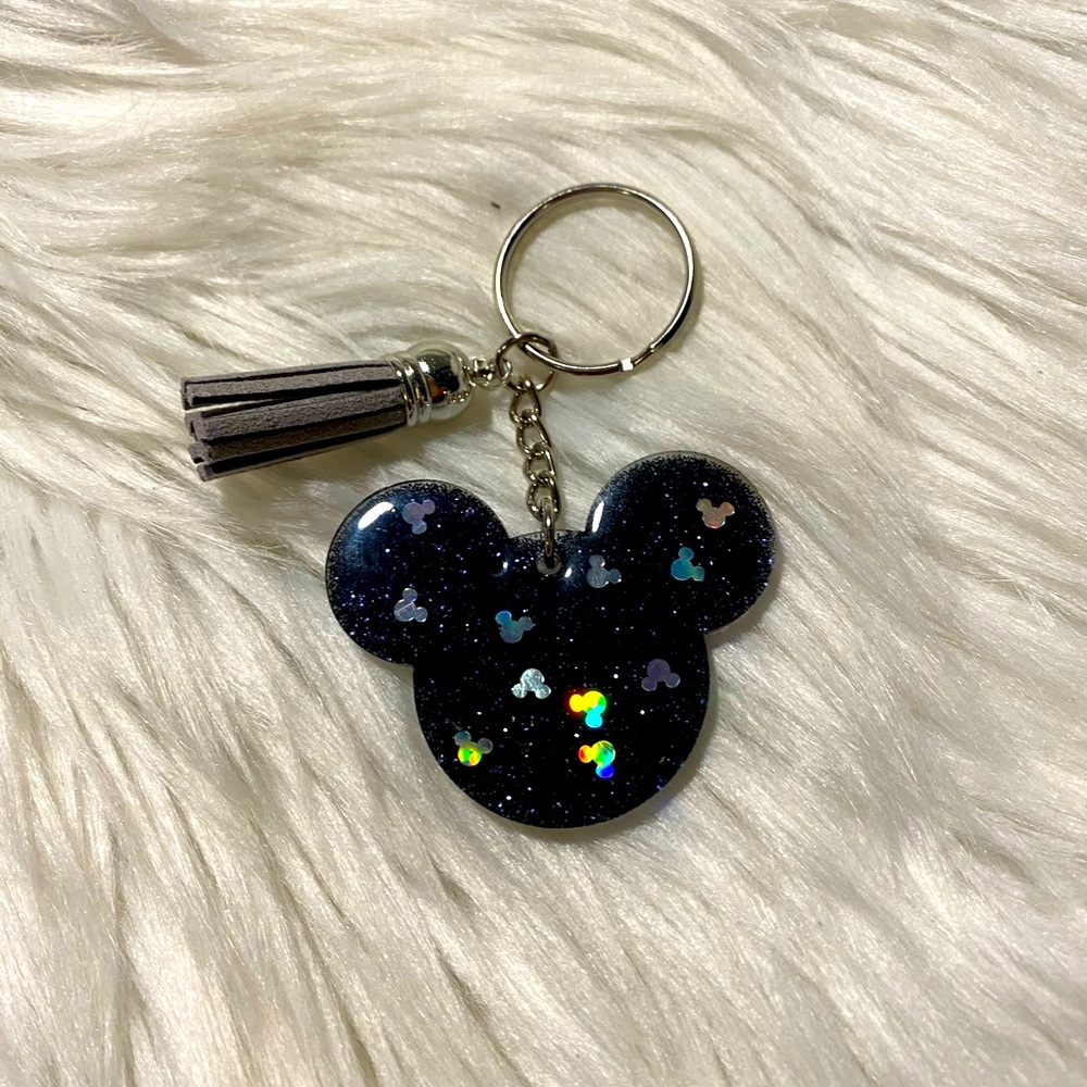 Mouse head Mickey Mouse inspired theme keychain